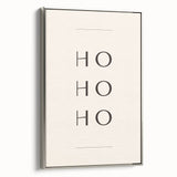 Minimalist Ho Ho Ho Christmas Wall Decor - Holiday Wall Art