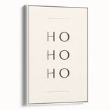 Minimalist Ho Ho Ho Christmas Wall Decor - Holiday Wall Art