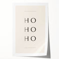 Minimalist Ho Ho Ho Christmas Wall Decor - Holiday Wall Art