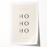 Minimalist Ho Ho Ho Christmas Wall Decor - Holiday Wall Art