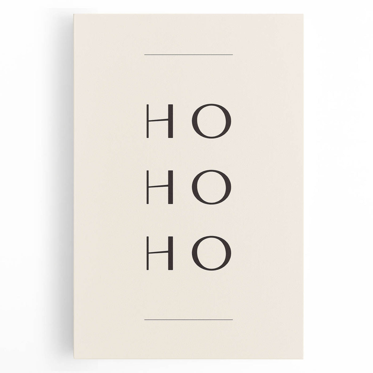 Minimalist Ho Ho Ho Christmas Wall Decor - Holiday Wall Art