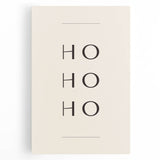 Minimalist Ho Ho Ho Christmas Wall Decor - Holiday Wall Art