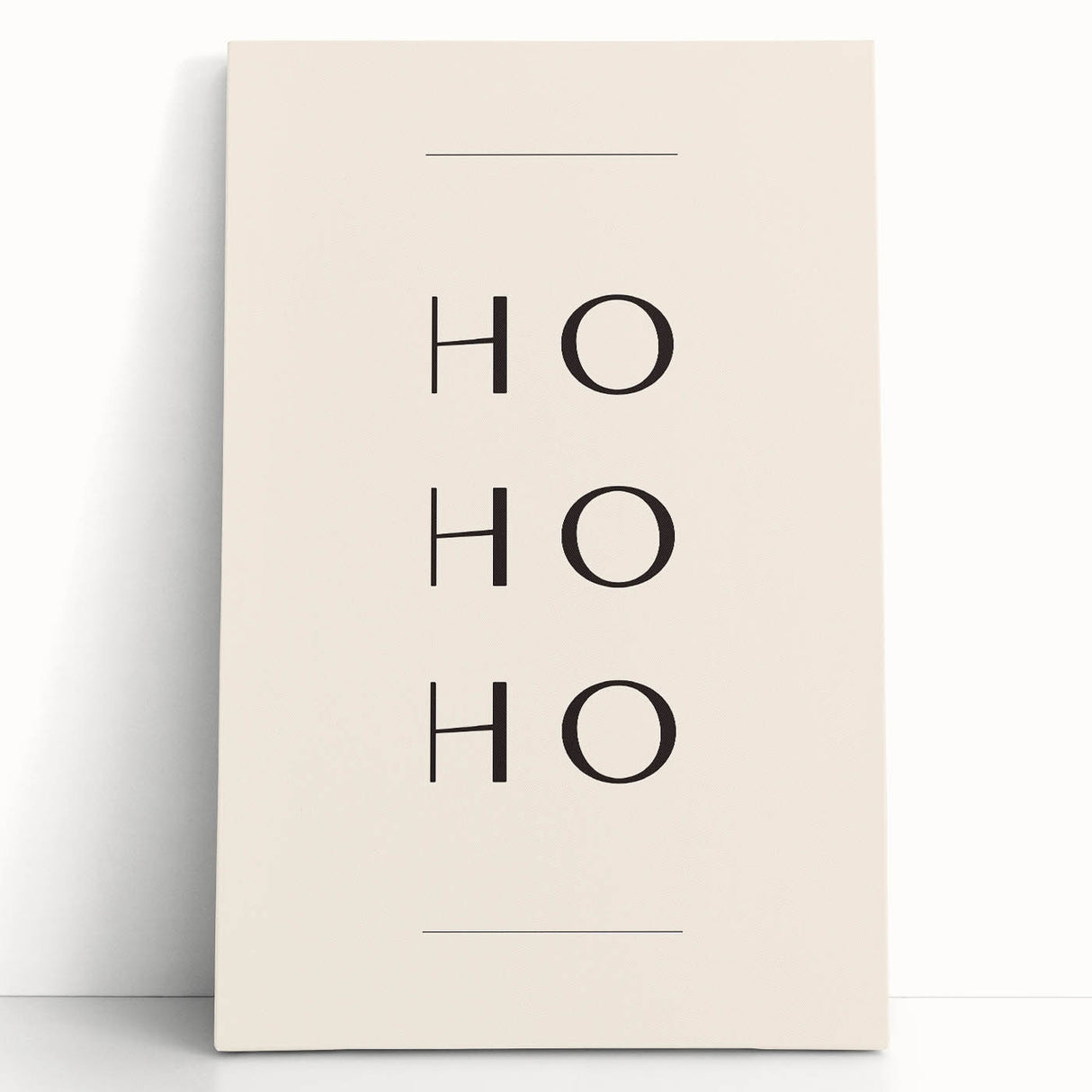 Minimalist Ho Ho Ho Christmas Wall Decor - Holiday Wall Art