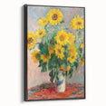 Claude Monet's Bouquet of Sunflowers - Vibrant Impressionist Floral Art