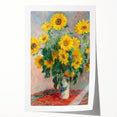 Claude Monet's Bouquet of Sunflowers - Vibrant Impressionist Floral Art