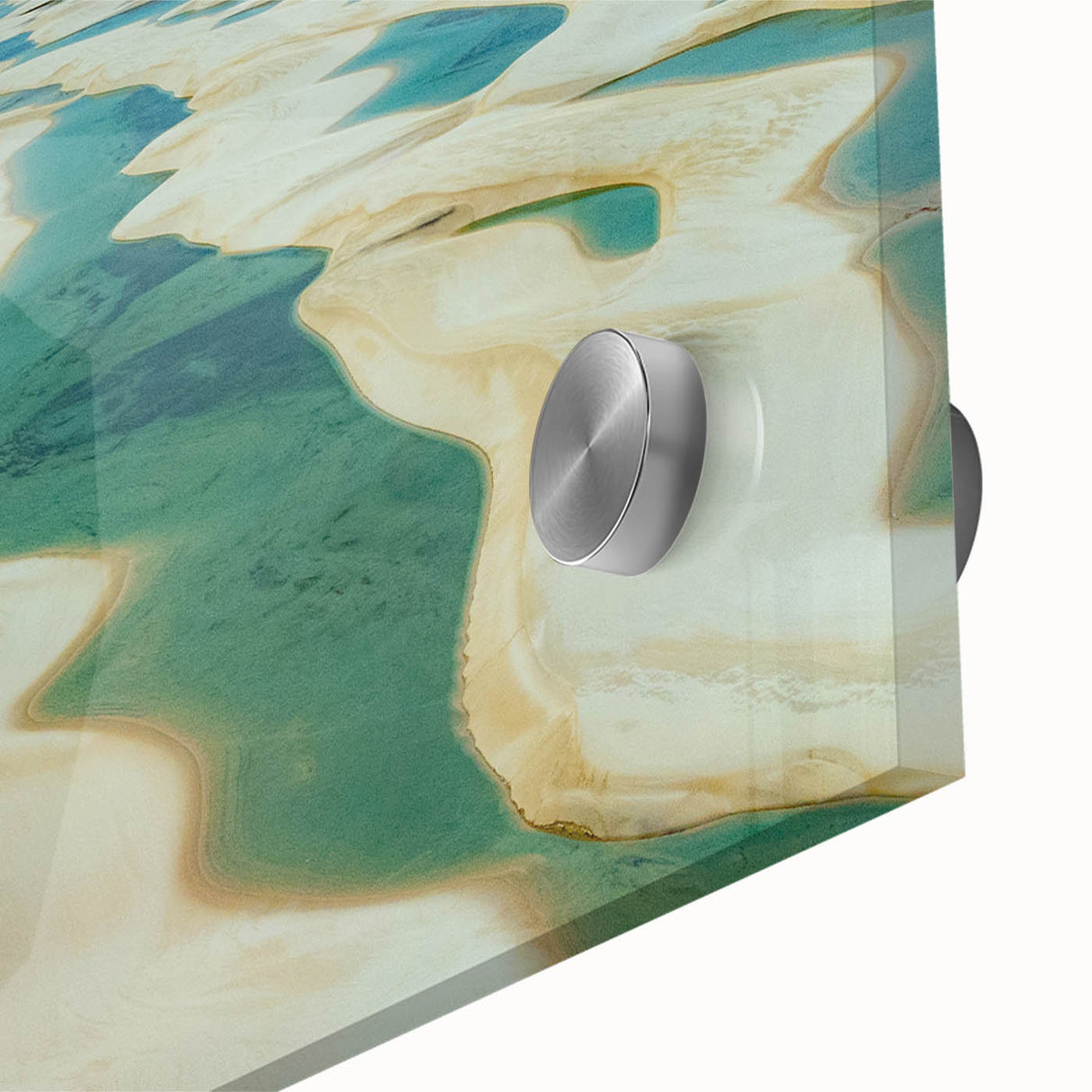 Large abstract wall art depicting a Brazilian landscape in mid-century modernist style, ideal for dining room art.