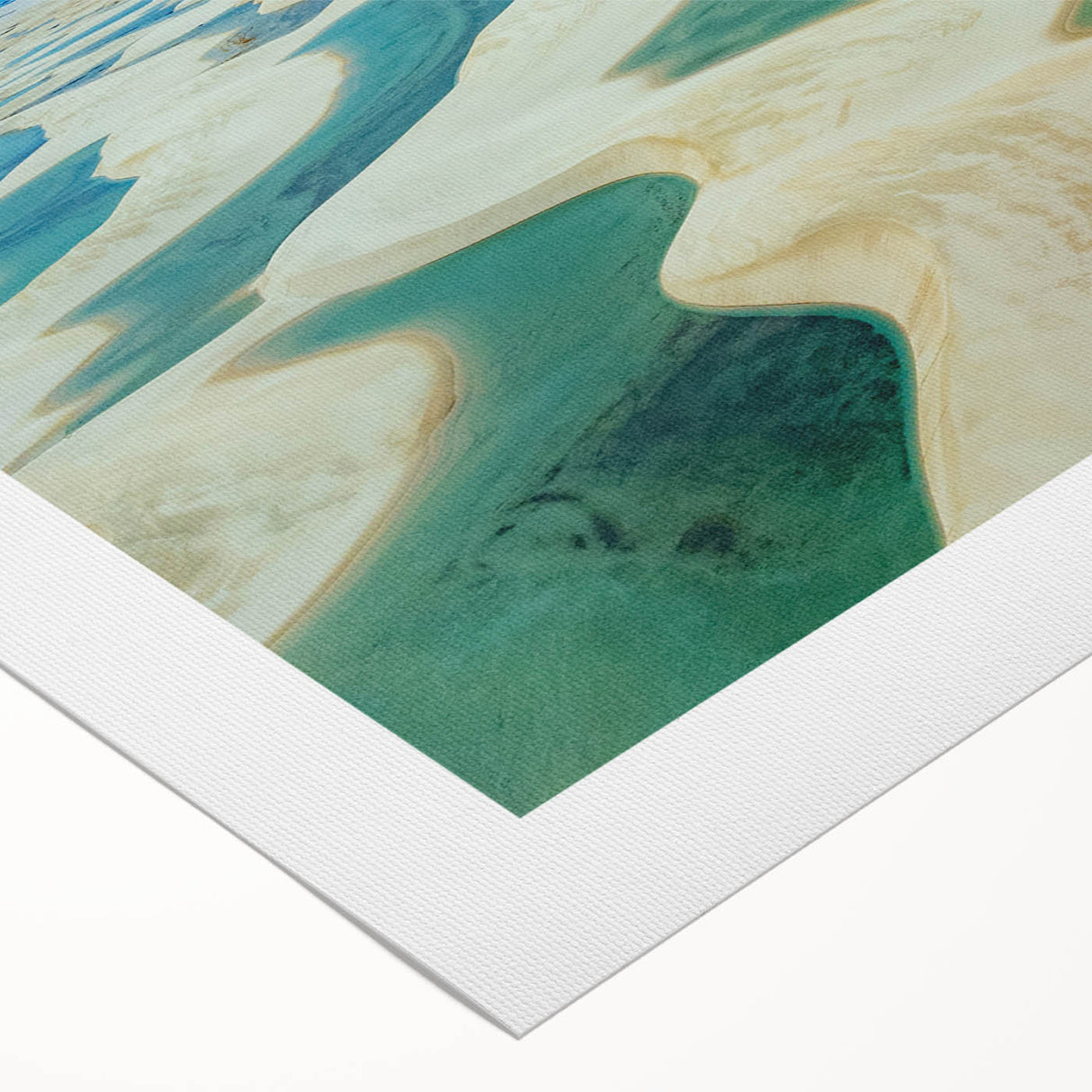 Art deco poster featuring a stylized Rio de Janeiro landscape on rolled canvas, ideal for dining room decor.