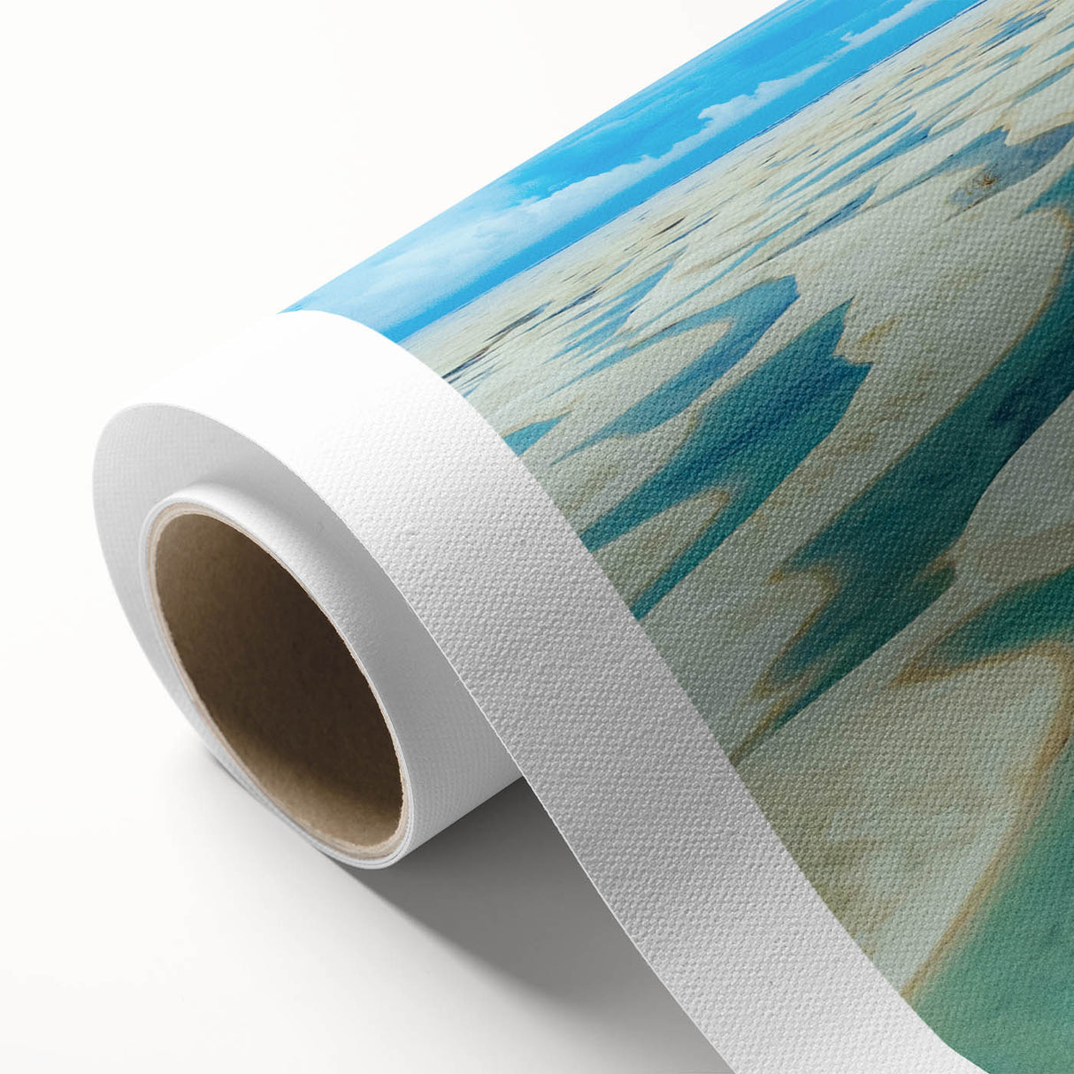 Art Deco poster of a vibrant Rio de Janeiro scenery on rolled canvas, ideal for nursery wall art.