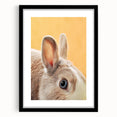 Extra large abstract art print featuring vibrant spring colors on textured canvas, framed in black.