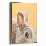 Framed canvas depicting a vintage-style landscape with lush greenery and subtle gold frame, ideal for bedroom wall art.