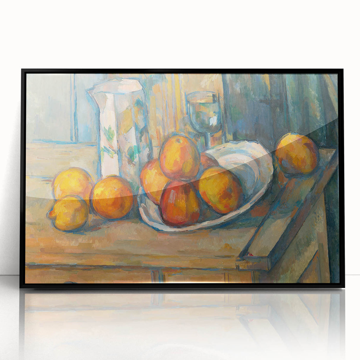 Impressionist Landscape - Sunset Over Hills Wall Art Print