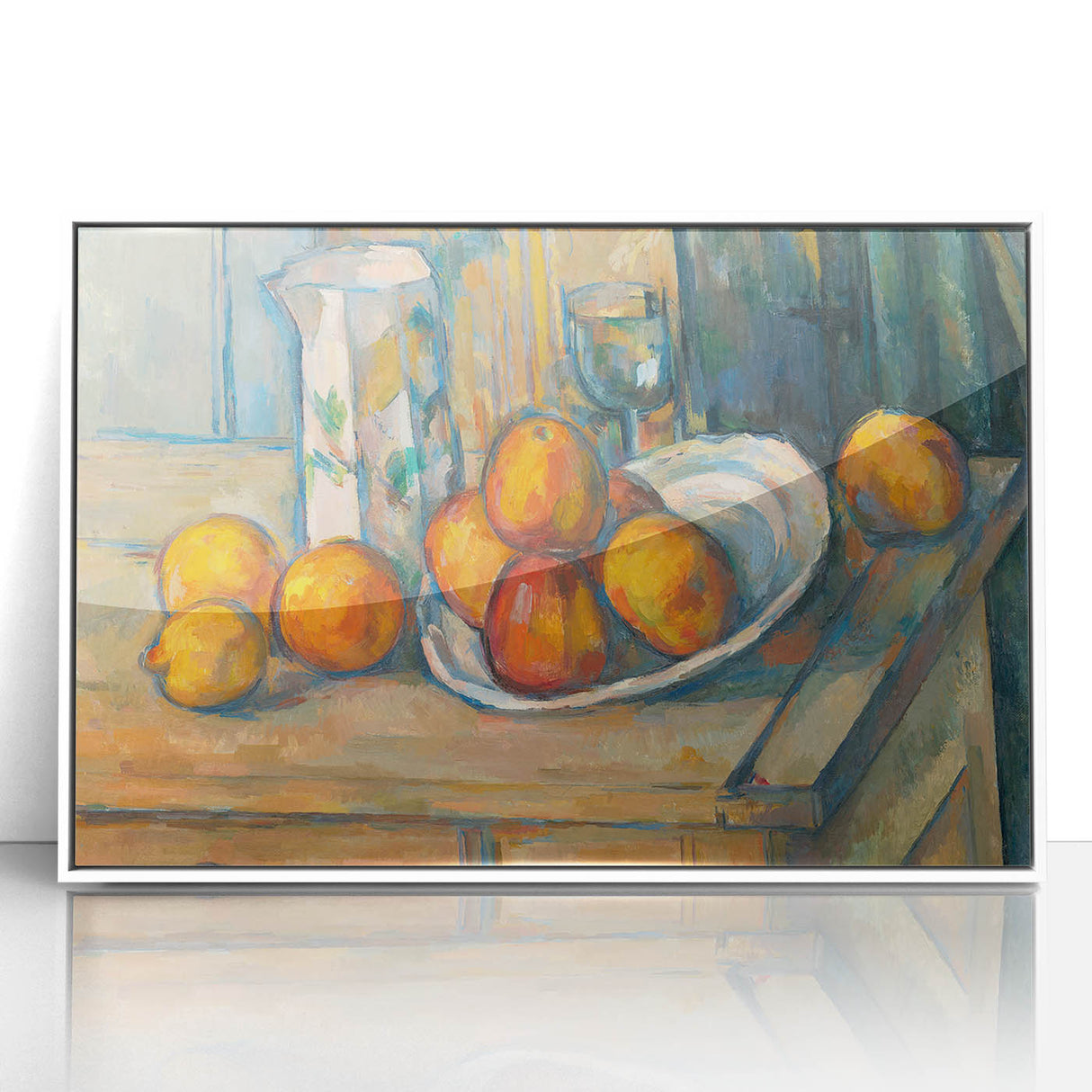 Impressionist Landscape - Sunset Over Hills Wall Art Print