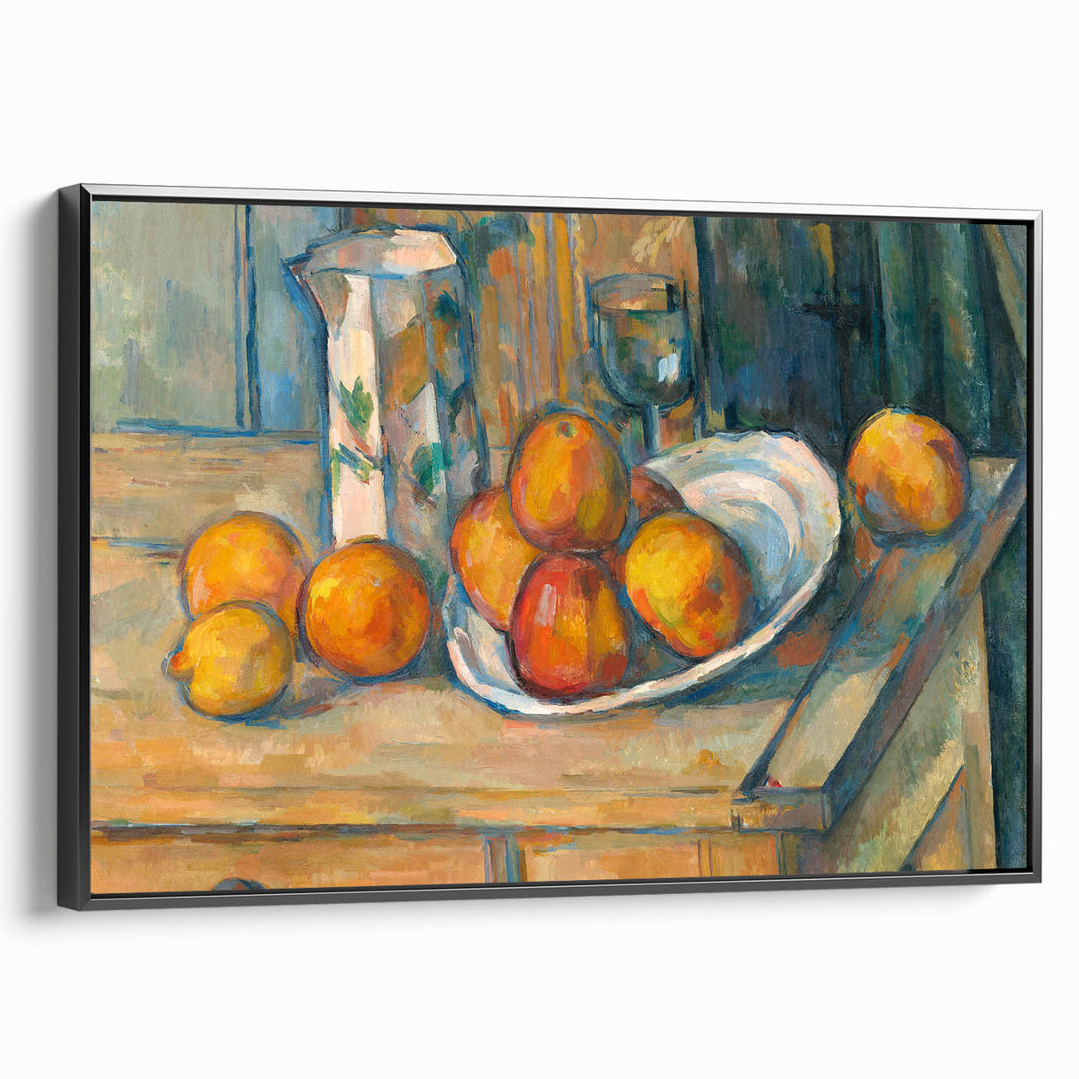 Impressionist Landscape - Sunset Over Hills Wall Art Print