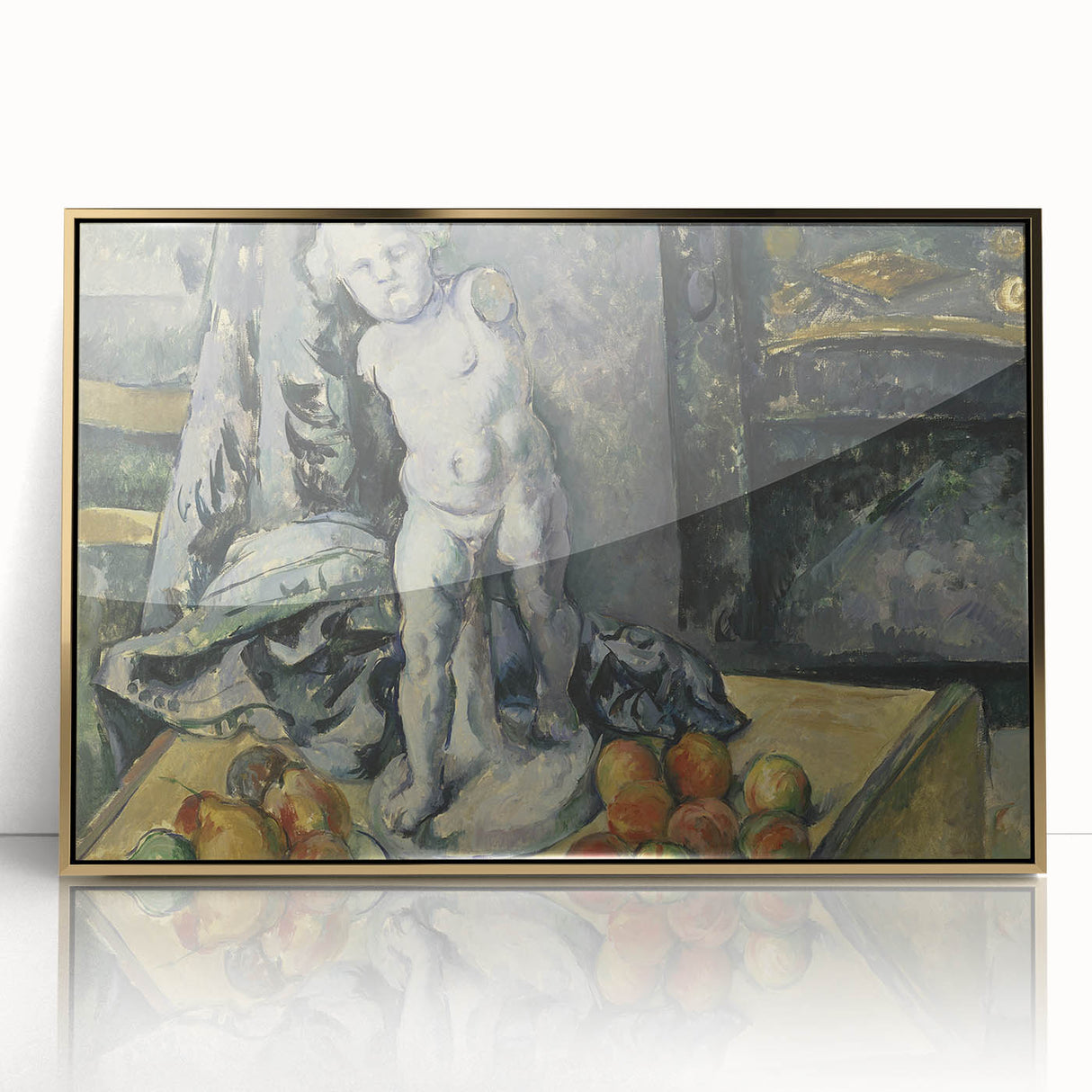 Impressionist Landscape - River and Trees at Dusk Wall Art Print