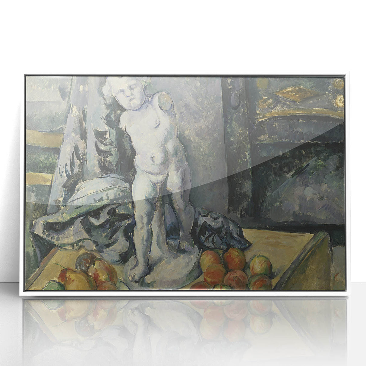 Impressionist Landscape - River and Trees at Dusk Wall Art Print
