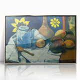 Impressionist Still Life - Teapot and Fruit Wall Art Print