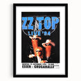 ZZ Top Live '94 Concert Poster - Grugahalle Essen