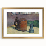 Impressionist Landscape - River and Mountains Wall Art Print