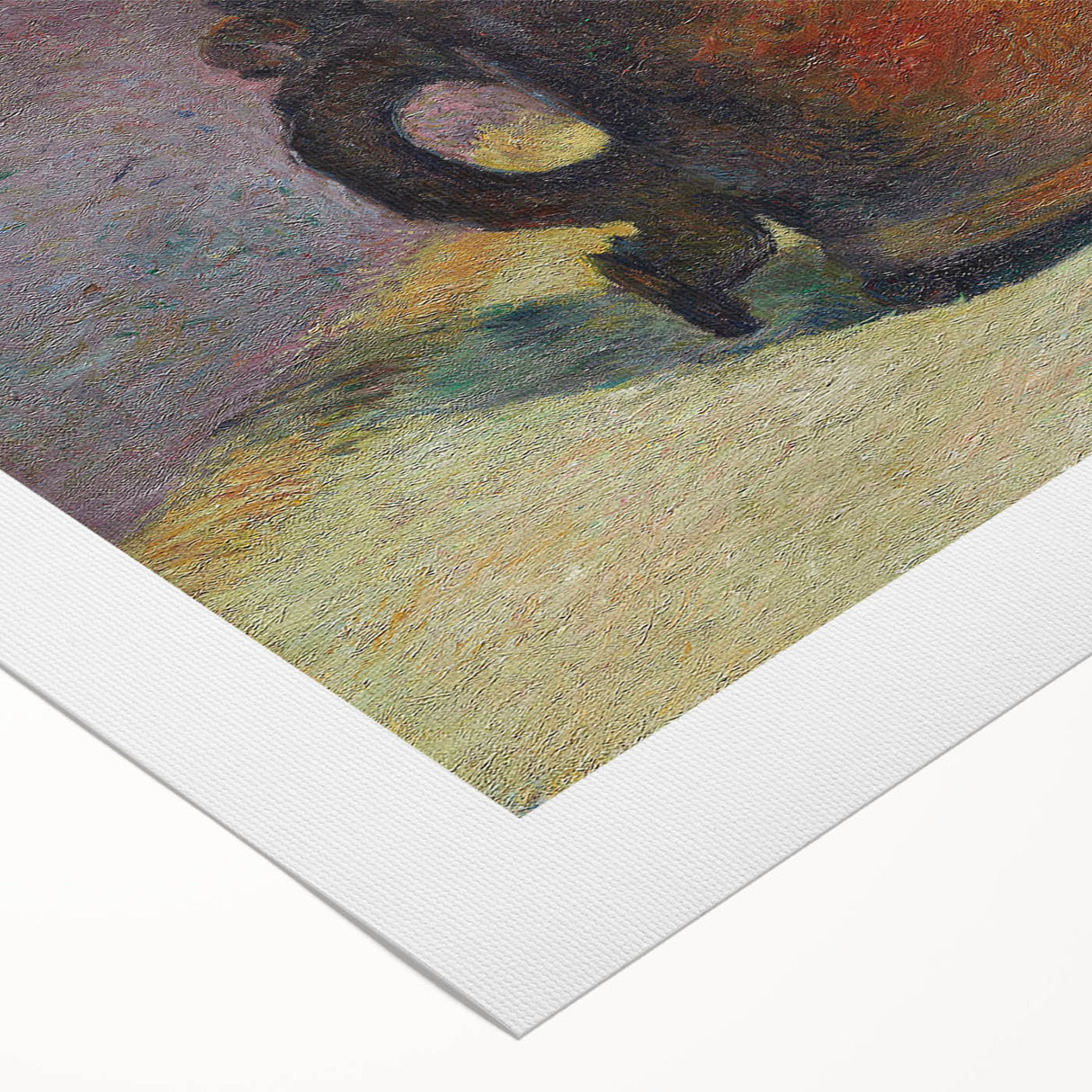 Impressionist Landscape - River and Mountains Wall Art Print