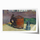 Impressionist Landscape - River and Mountains Wall Art Print