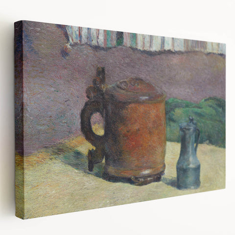 Impressionist Landscape - River and Mountains Wall Art Print