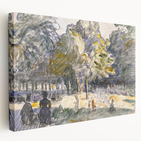 Impressionist Seaside Landscape - Beach and Ocean Wall Art Print