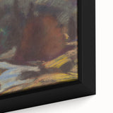 Modern Wall Art - Abstract Mountain Landscape with Earthy Tones