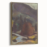 Modern Wall Art - Abstract Mountain Landscape with Earthy Tones