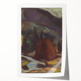 Modern Wall Art - Abstract Mountain Landscape with Earthy Tones