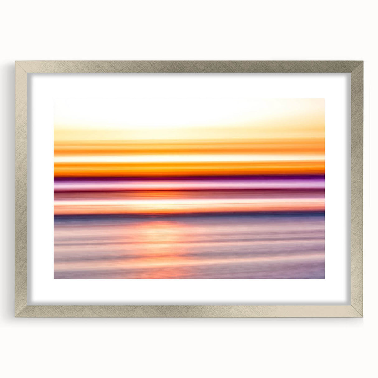 Sunset Light Streaks – Dynamic Abstract Color Motion Wall Art