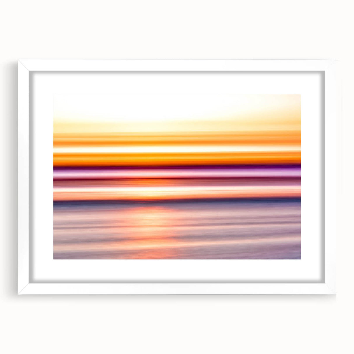 Sunset Light Streaks – Dynamic Abstract Color Motion Wall Art