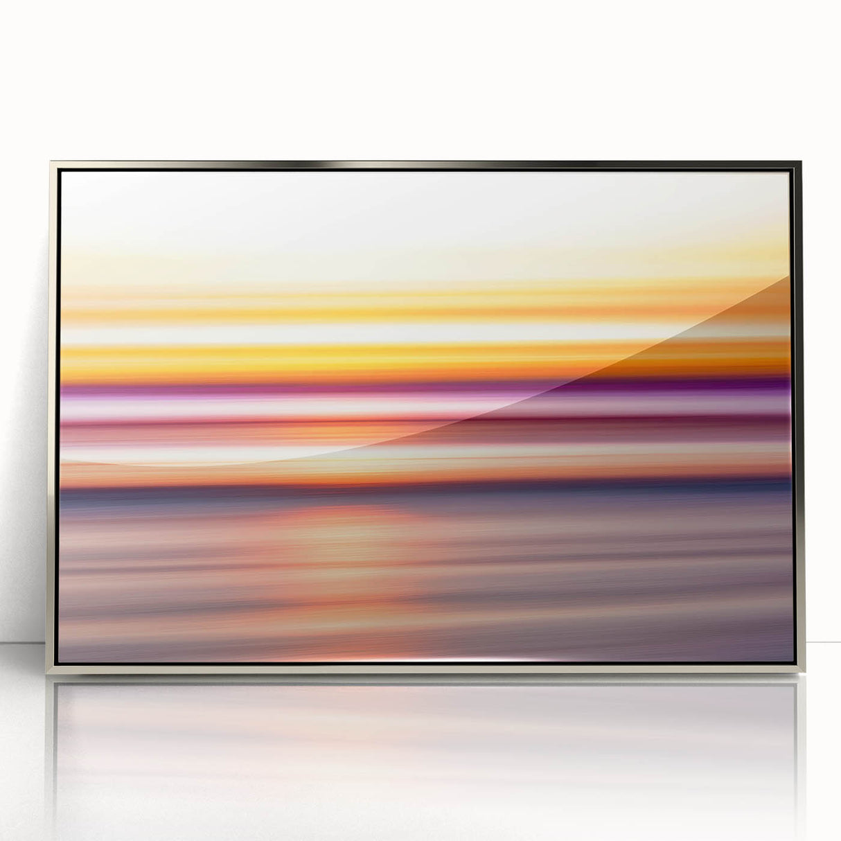 Sunset Light Streaks – Dynamic Abstract Color Motion Wall Art