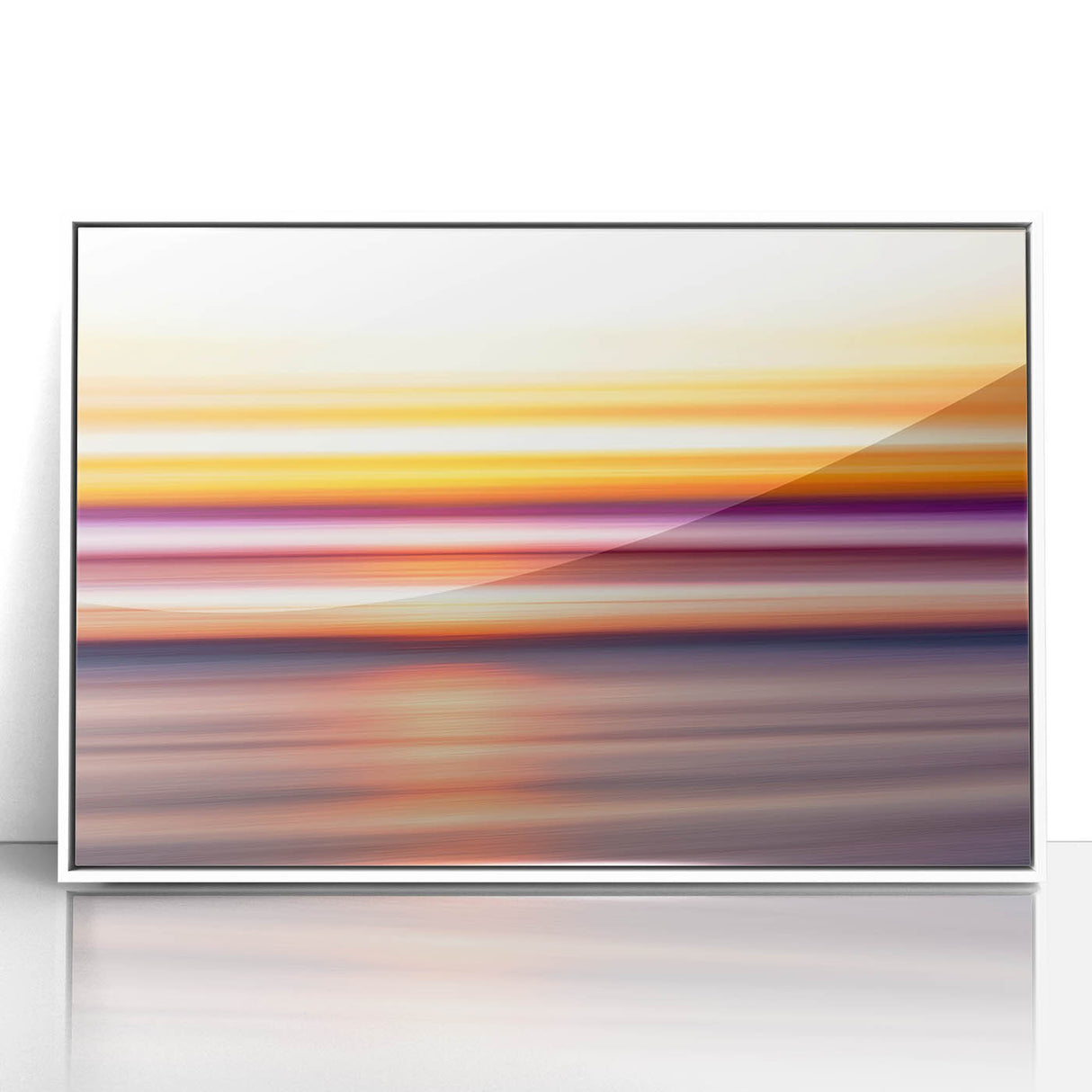 Sunset Light Streaks – Dynamic Abstract Color Motion Wall Art