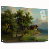 Famous Romantic Era Art: Alpine Landscape - Romanticism Canvas Print
