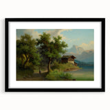 Famous Romantic Era Art: Alpine Landscape - Romanticism Canvas Print