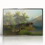 Famous Romantic Era Art: Alpine Landscape - Romanticism Canvas Print