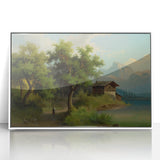 Famous Romantic Era Art: Alpine Landscape - Romanticism Canvas Print