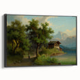 Famous Romantic Era Art: Alpine Landscape - Romanticism Canvas Print