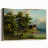 Famous Romantic Era Art: Alpine Landscape - Romanticism Canvas Print