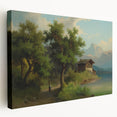 Famous Romantic Era Art: Alpine Landscape - Romanticism Canvas Print