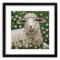 Framed black mat artwork showcasing a collection of 48 intricate animal designs, ideal for nature enthusiasts and modern home decor. Perfect for adding a stylish touch to any living space.