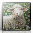 Framed acrylic wall art design showcasing a vibrant animal motif with a sleek black border, perfect for modern decor. Ideal for wildlife enthusiasts and art collectors.
