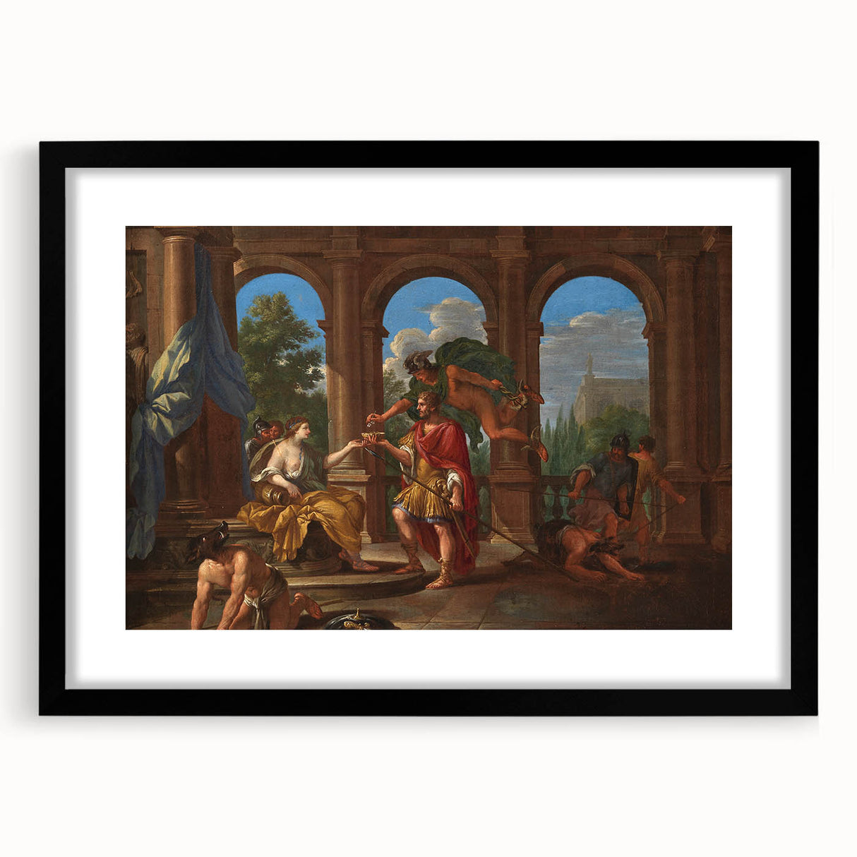 Classic Rococo Art Print – Timeless Antique Design for Home Décor