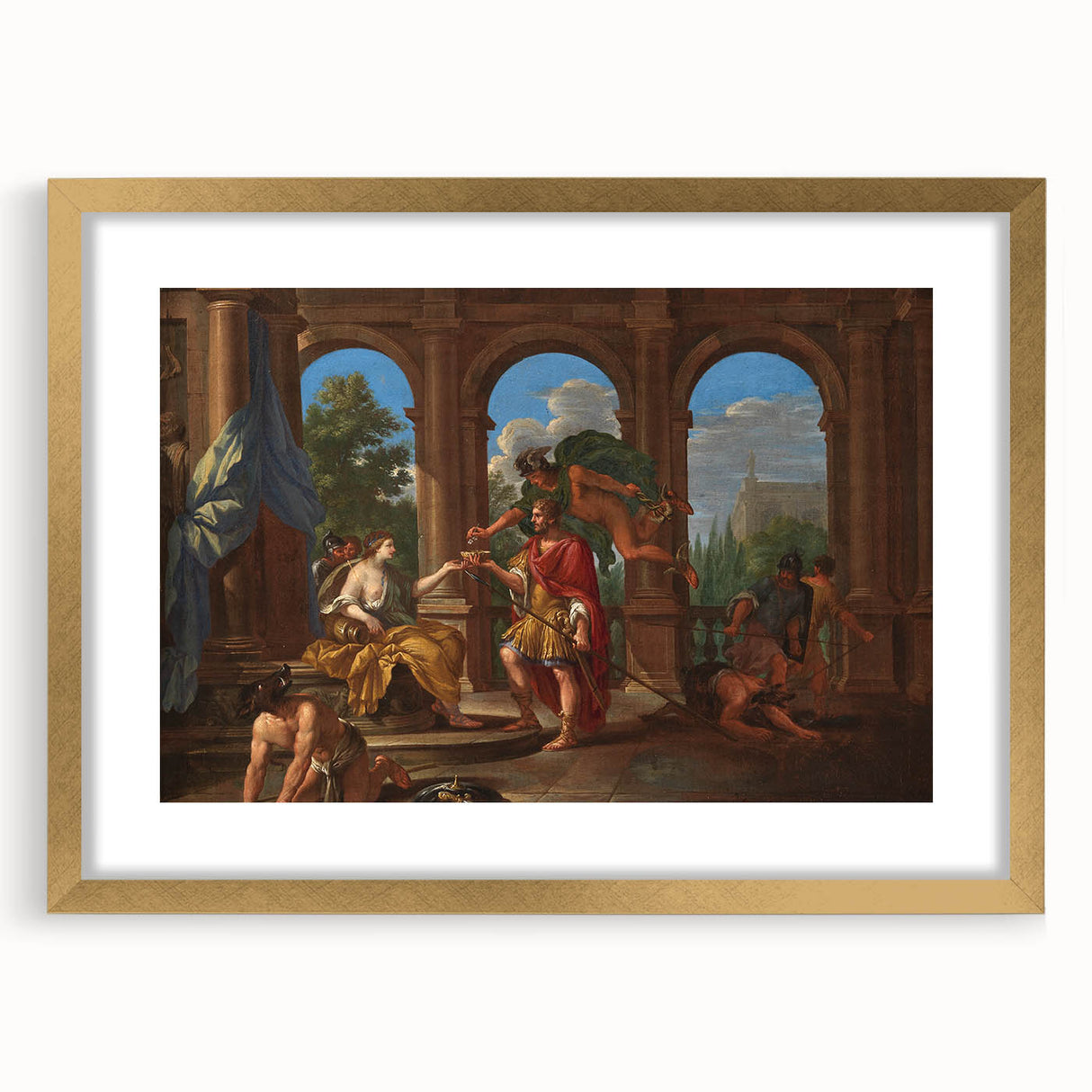 Classic Rococo Art Print – Timeless Antique Design for Home Décor