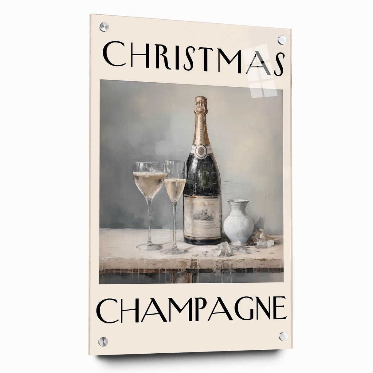 Minimalist Ho Ho Ho Christmas Wall Decor - Holiday Wall Art