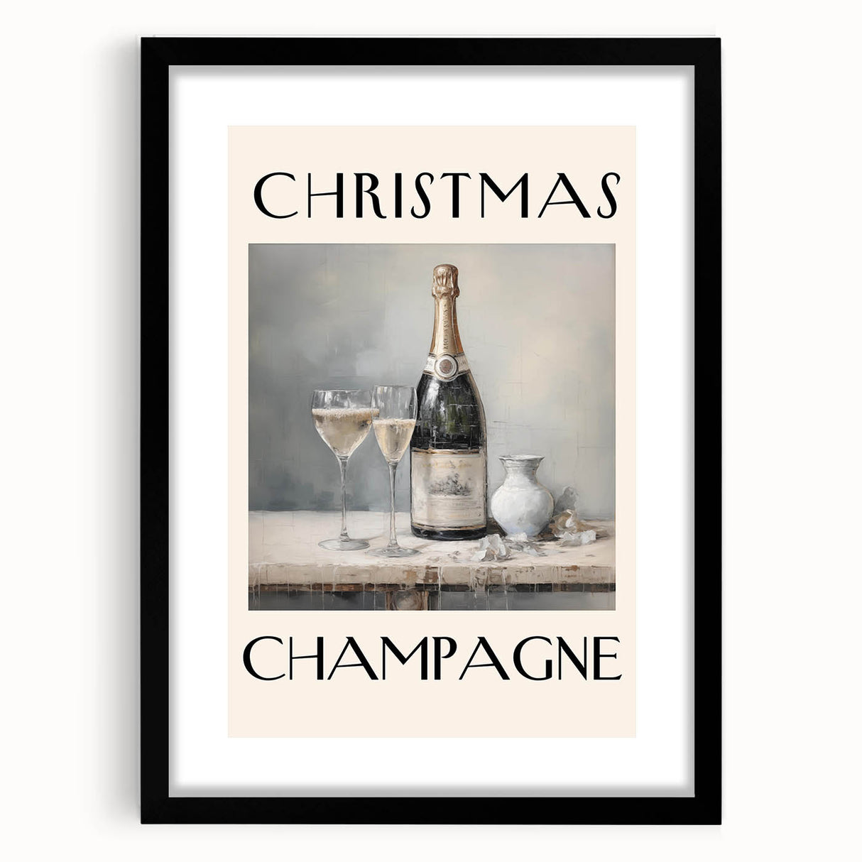 Minimalist Ho Ho Ho Christmas Wall Decor - Holiday Wall Art