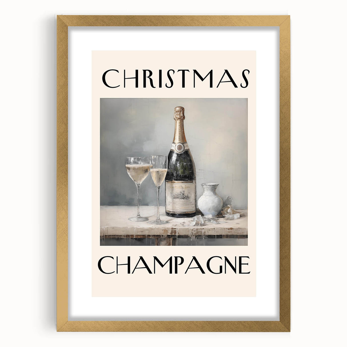 Minimalist Ho Ho Ho Christmas Wall Decor - Holiday Wall Art