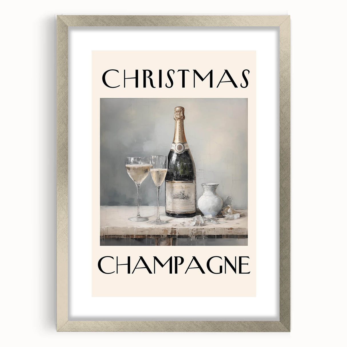 Minimalist Ho Ho Ho Christmas Wall Decor - Holiday Wall Art