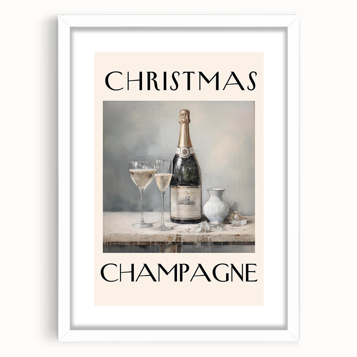Minimalist Ho Ho Ho Christmas Wall Decor - Holiday Wall Art