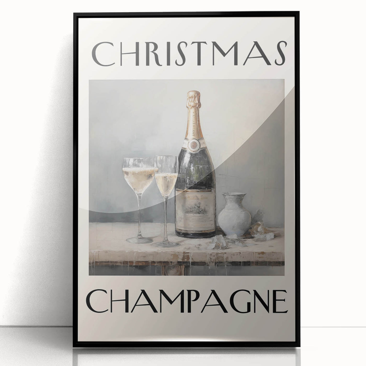 Minimalist Ho Ho Ho Christmas Wall Decor - Holiday Wall Art